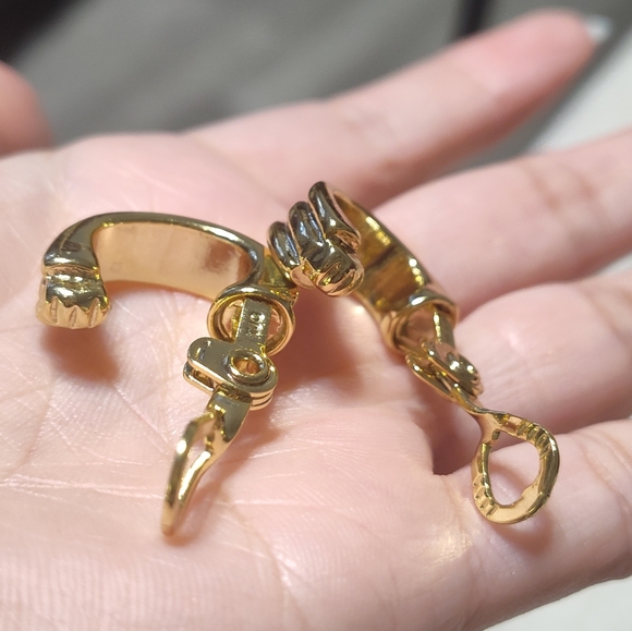 TJG Clip-on Hoops Earrings - Picture 6 of 8